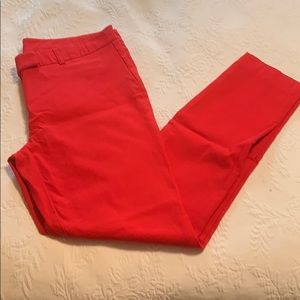 Red cropped dress pants!